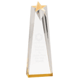 3 1/2" x 10" Gold Sculpted Star Acrylic