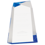Blue 7" Facet Wedge Acrylic