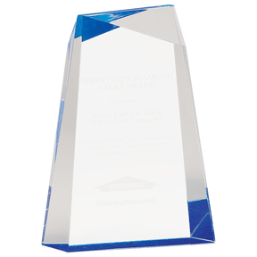 Blue 7" Facet Wedge Acrylic