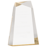 Gold 8" Facet Wedge Acrylic
