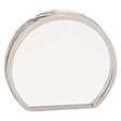 4" x 3 1/2" Clear Round Acrylic