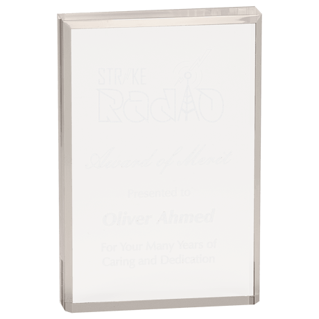 4" x 6" Clear Rectangle Acrylic