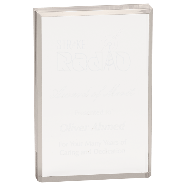 4" x 6" Clear Rectangle Acrylic