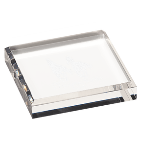 3 3/4" x 3 3/4" Clear Acrylic Paperweight