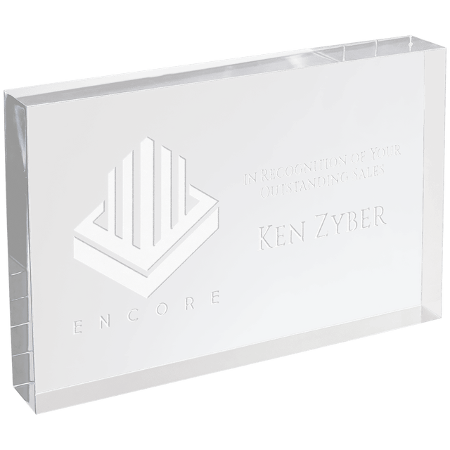 4" X 6" Clear Rectangle Square Cut Acrylic