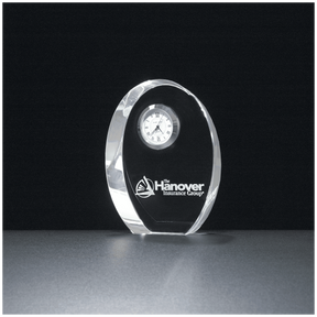 3 7/8" x 4 7/8" Crystal Clock