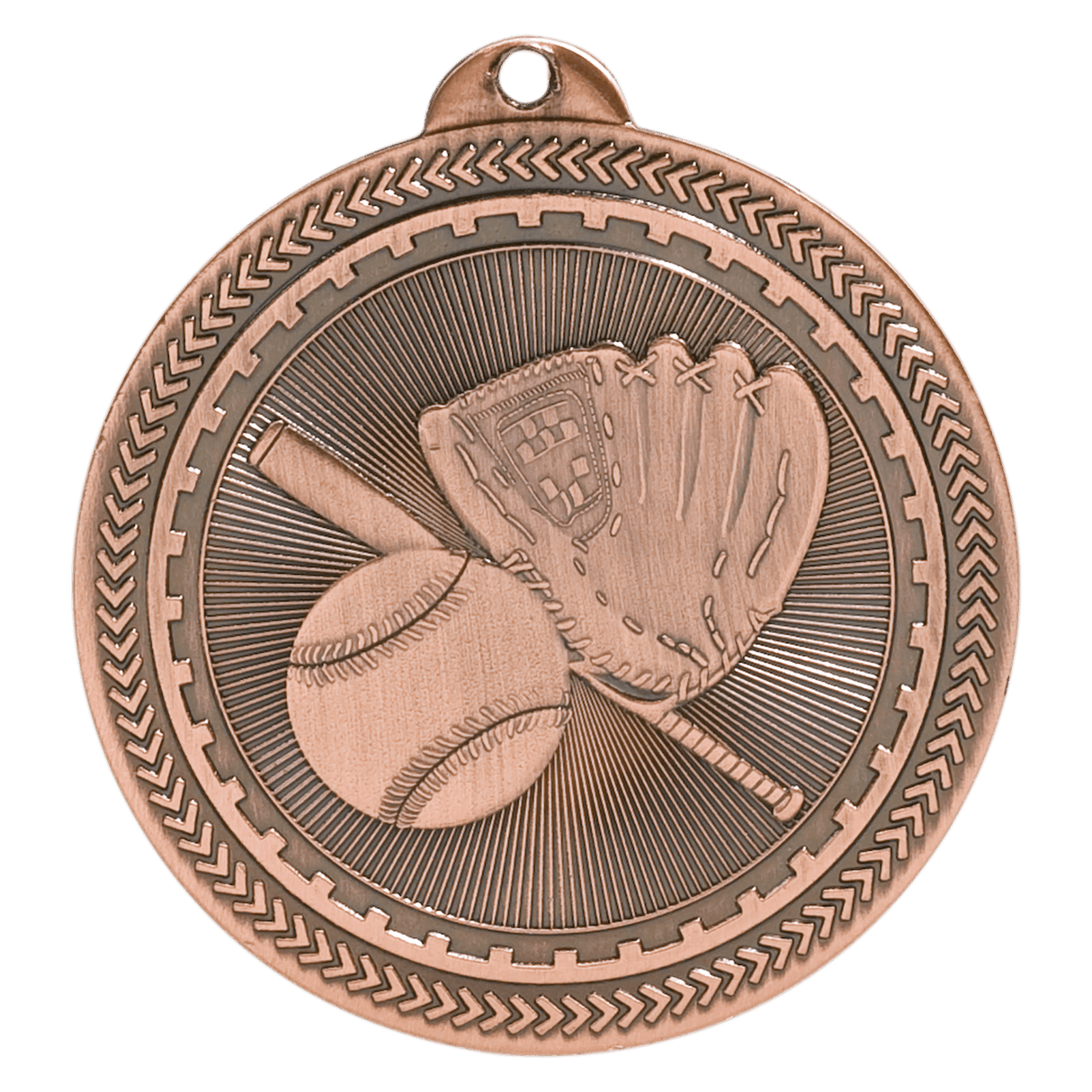 2" Baseball/Softball Laserable BriteLazer Medal