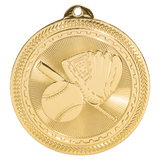 2" Baseball/Softball Laserable BriteLazer Medal