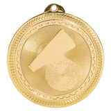 Bright Gold 2" Cheer Laserable BriteLazer Medal