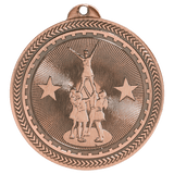 Antique Bronze 2" Competitive Cheer Laserable BriteLazer Medal