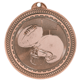 Antique Bronze 2" Football Laserable BriteLazer Medal