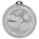 2" Golf Laserable BriteLazer Medal