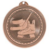 Antique Bronze 2" Hockey Laserable BriteLazer Medal