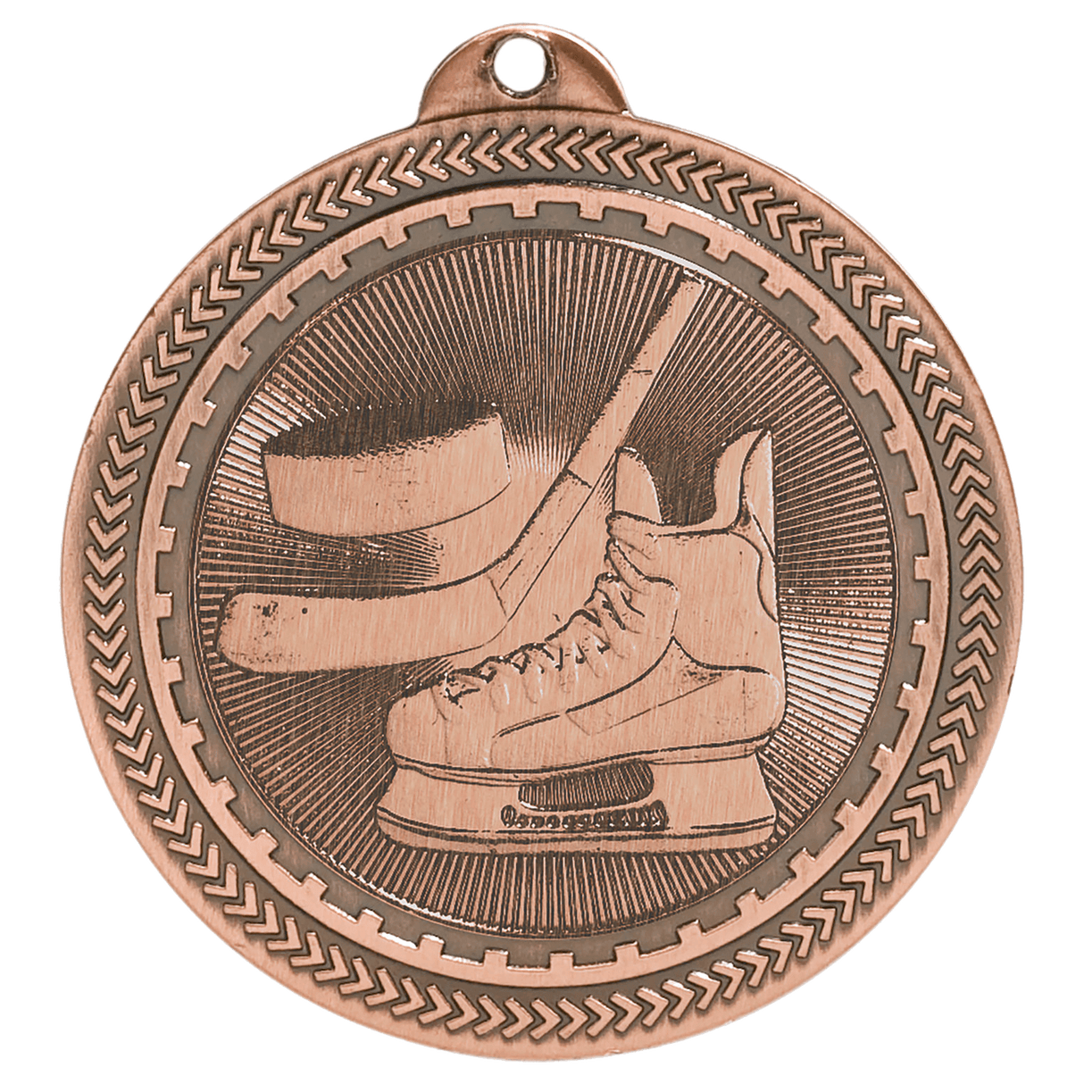 2" Hockey Laserable BriteLazer Medal