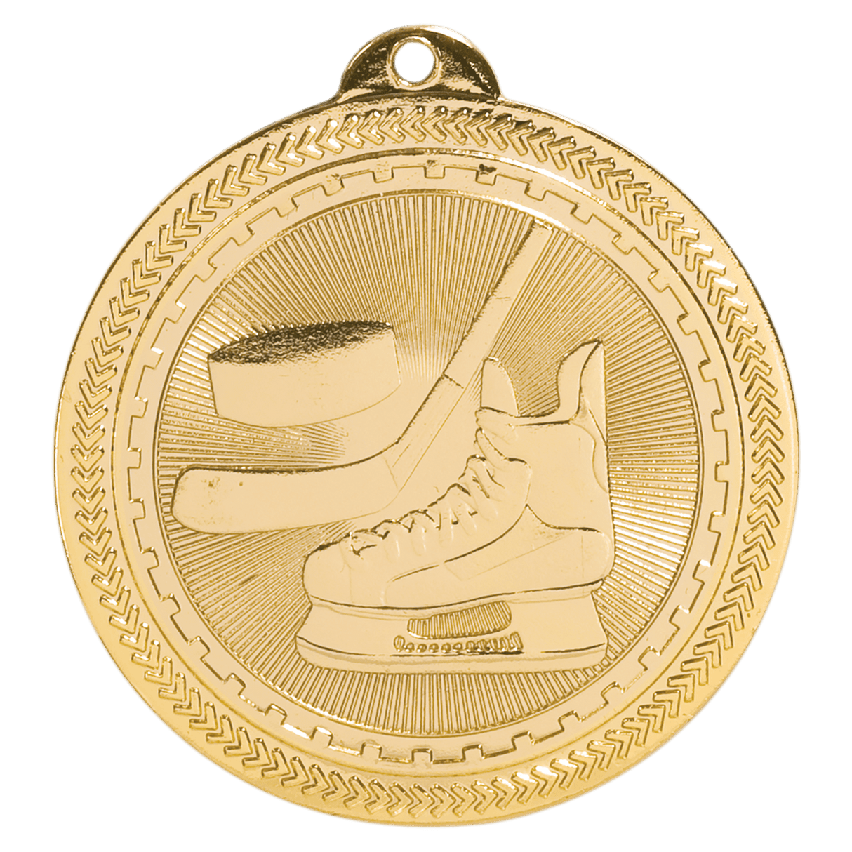 2" Hockey Laserable BriteLazer Medal