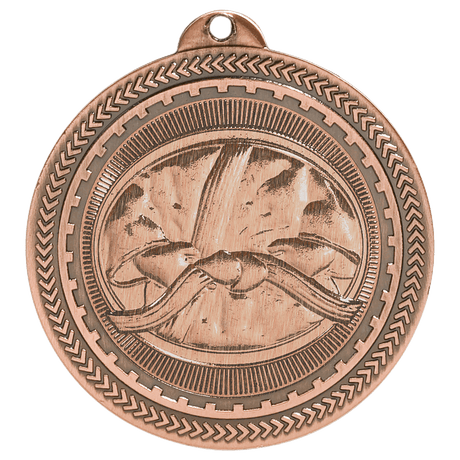 Antique Bronze 2" Martial Arts Laserable BriteLazer Medal
