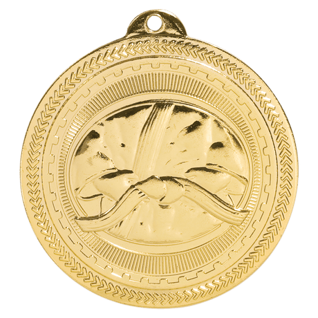 Bright Gold 2" Martial Arts Laserable BriteLazer Medal