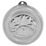 Bright Silver 2" Martial Arts Laserable BriteLazer Medal