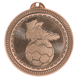 Antique Bronze 2" Soccer Laserable BriteLazer Medal