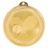 Bright Gold 2" Tennis Laserable BriteLazer Medal