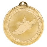 Bright Gold 2" Track Laserable BriteLazer Medal