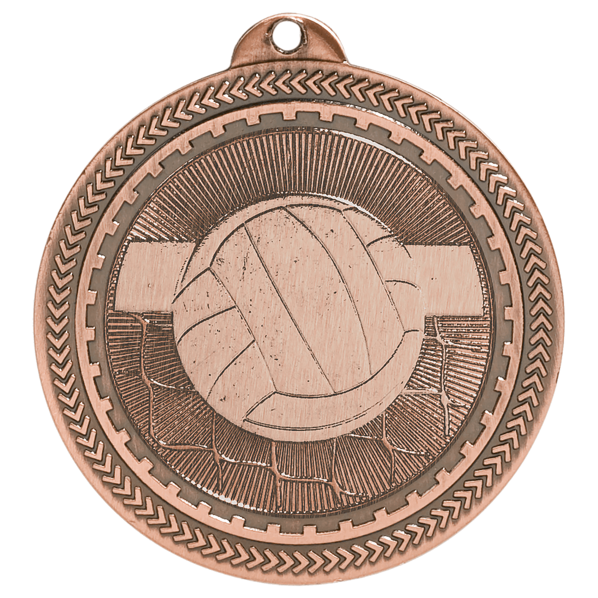 2" Volleyball Laserable BriteLazer Medal