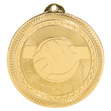Bright Gold 2" Volleyball Laserable BriteLazer Medal