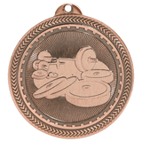 2" Weightlifting Laserable BriteLazer Medal