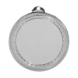Bright Silver 2 3/4" 2" Insert Holder Laserable BriteLazer Medal