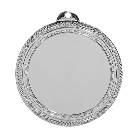 Bright Silver 2 3/4" 2" Insert Holder Laserable BriteLazer Medal