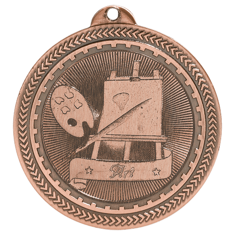 Antique Bronze 2" Art Laserable BriteLazer Medal