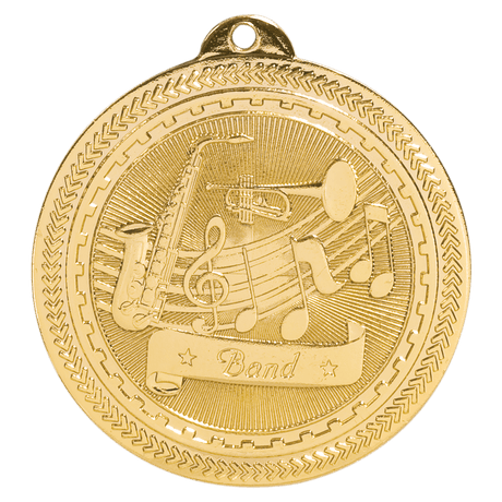 Bright Gold 2" Band Laserable BriteLazer Medal