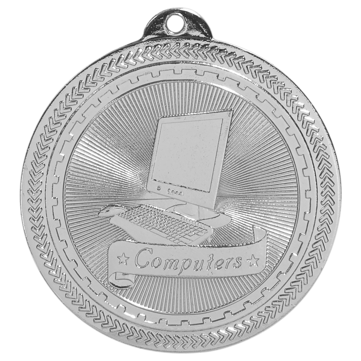 2" Computers Laserable BriteLazer Medal