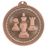 Antique Bronze 2" Chess Laserable BriteLazer Medal