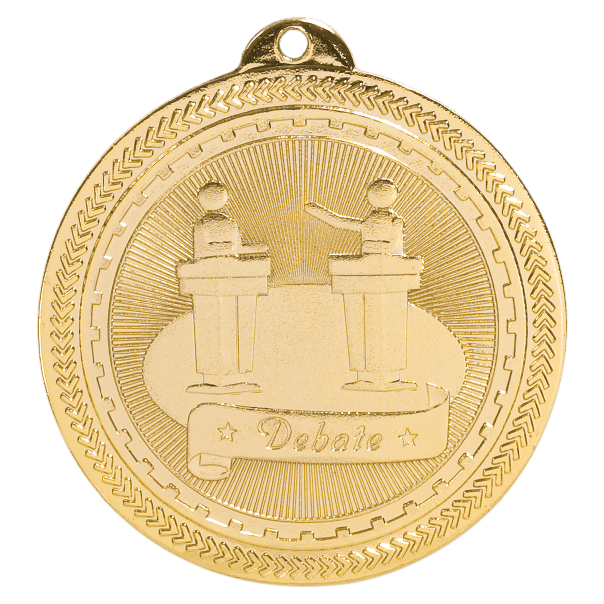 2" Debate Laserable BriteLazer Medal