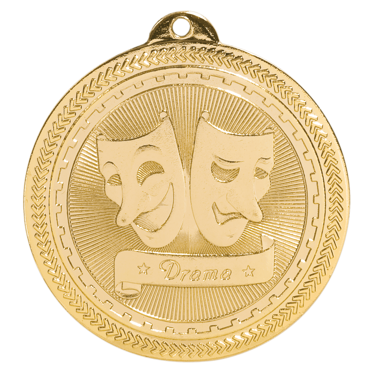 2" Drama Laserable BriteLazer Medal