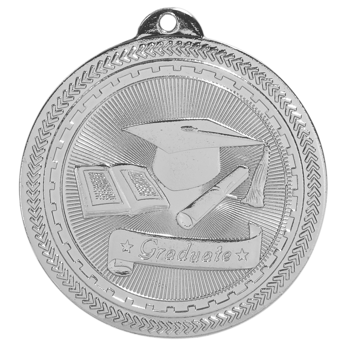 2" Graduate Laserable BriteLazer Medal