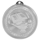 2" Lamp of Knowledge Laserable BriteLazer Medal