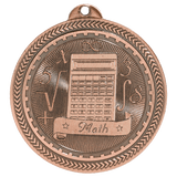 Antique Bronze 2" Math Laserable BriteLazer Medal