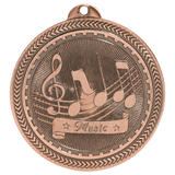 2" Music Laserable BriteLazer Medal