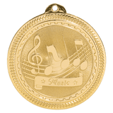 2" Music Laserable BriteLazer Medal