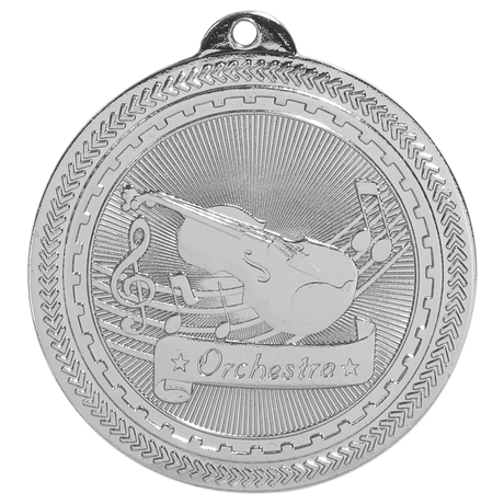 Bright Silver 2" Orchestra Laserable BriteLazer Medal