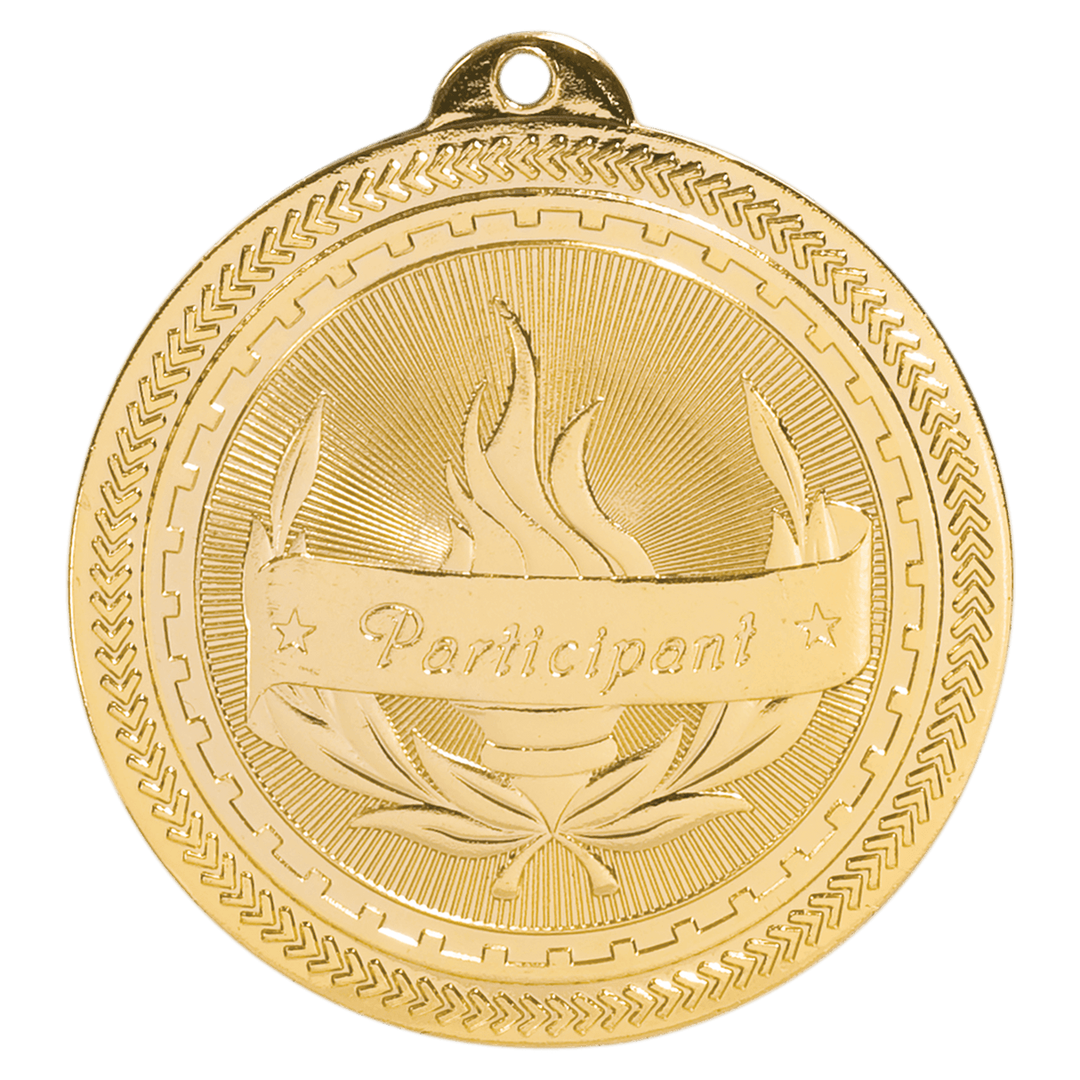 Bright Gold 2" Participant Laserable BriteLazer Medal