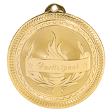 Bright Gold 2" Participant Laserable BriteLazer Medal