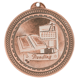 2" Reading Laserable BriteLazer Medal