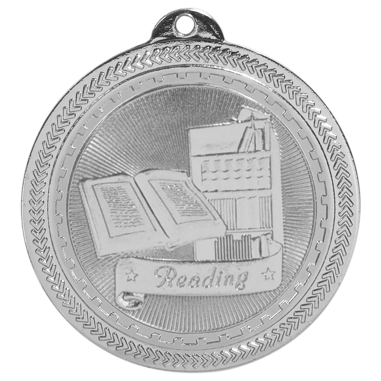 2" Reading Laserable BriteLazer Medal