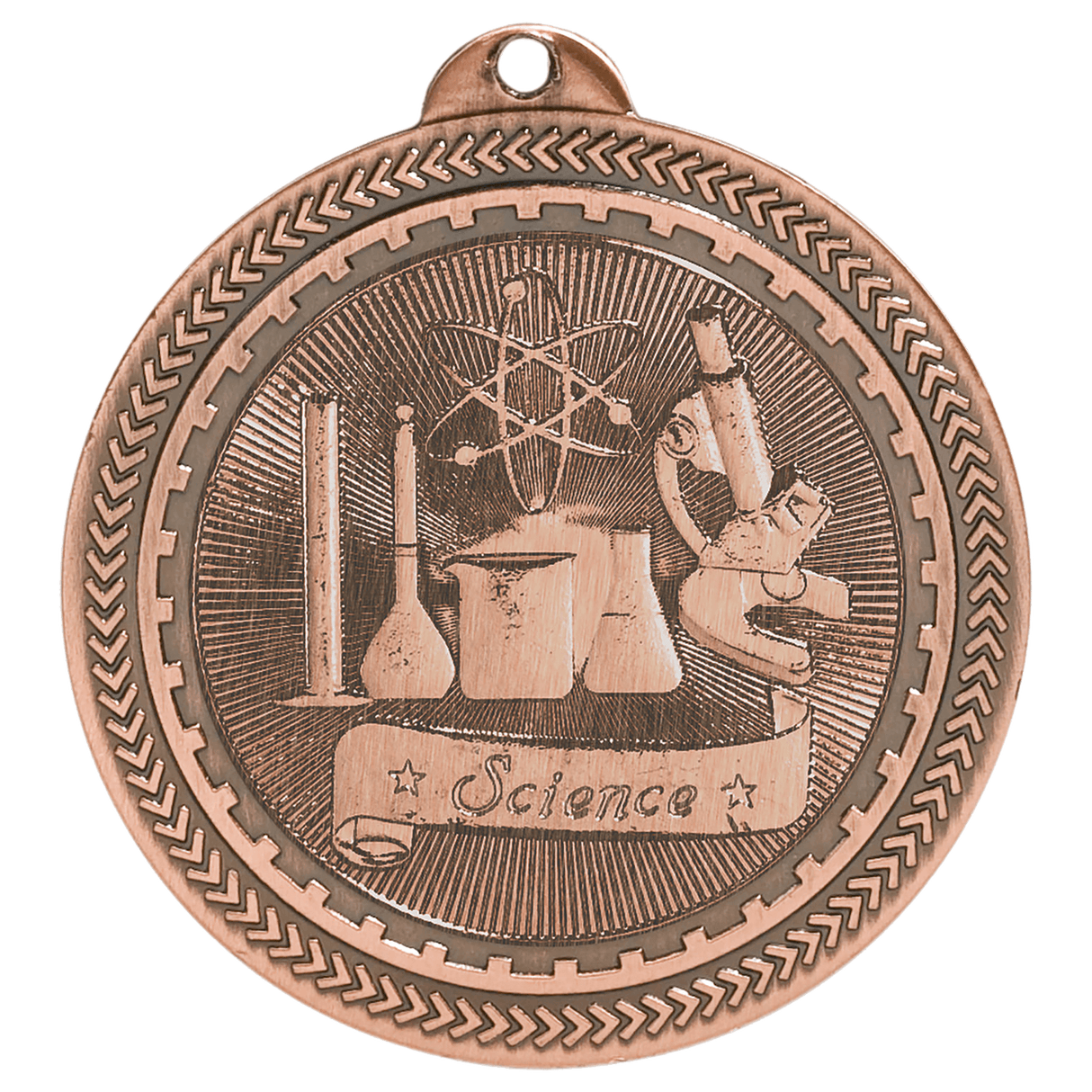 2" Science Laserable BriteLazer Medal