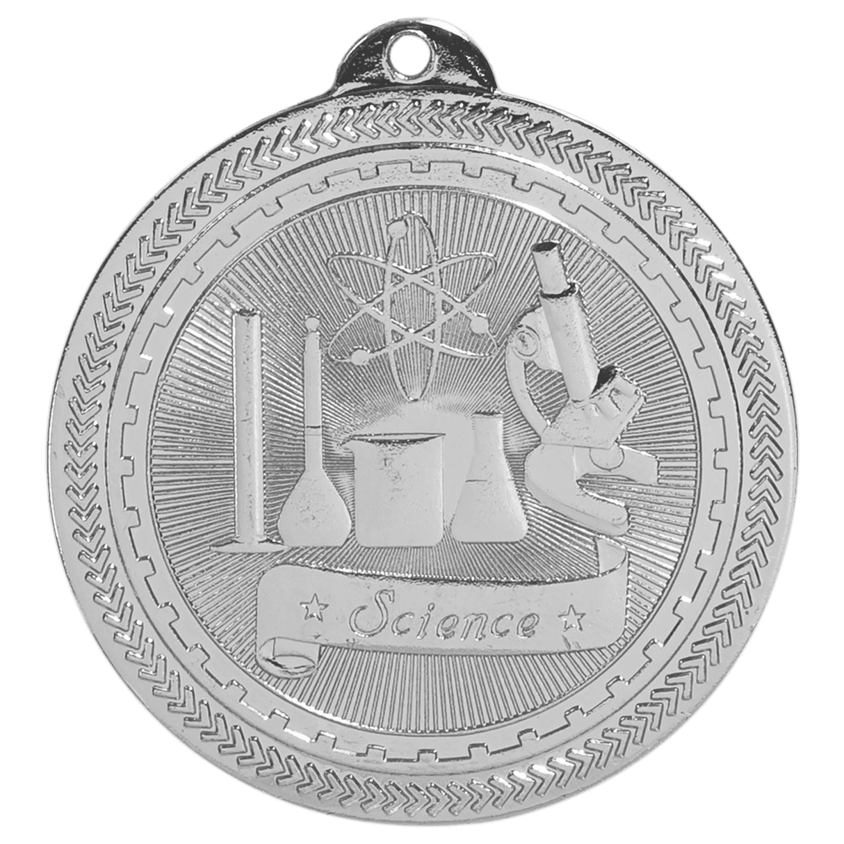 2" Science Laserable BriteLazer Medal
