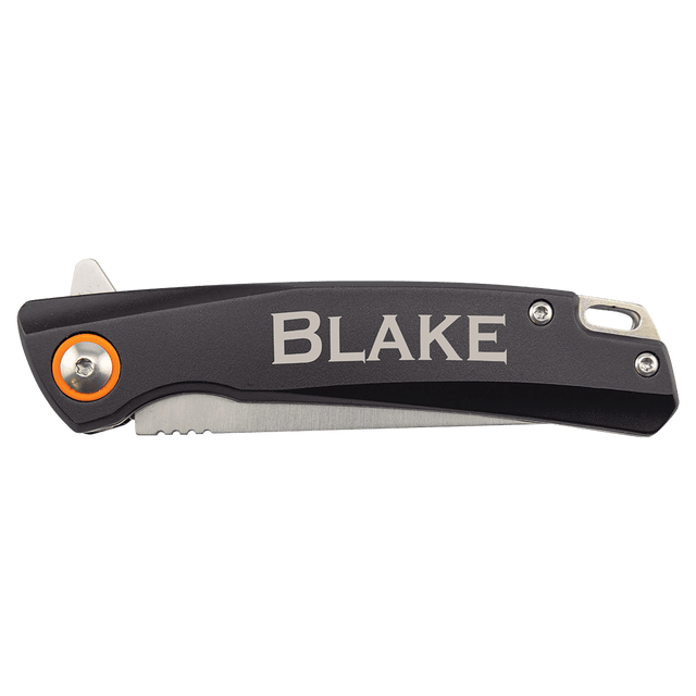 Bison River 4" Black Every Day Carry Knife with Ball Bearing Open Mechanism