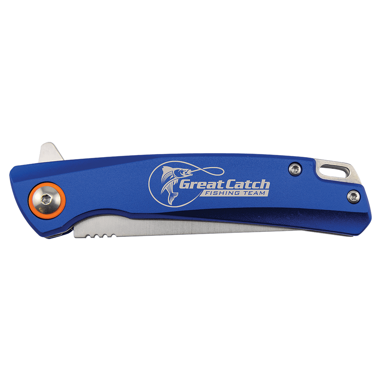 Bison River 4" Blue Every Day Carry Knife with Ball Bearing Open Mechanism